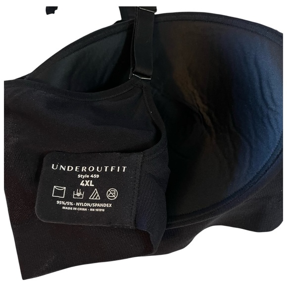 Underoutfit Sleek Black Comfort Bra - Picture 10 of 11